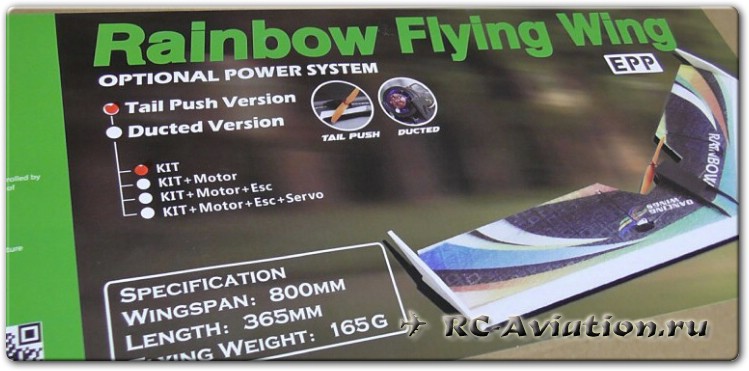 DW HOBBY Rainbow - летающее РУ крыло