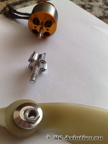 Установка RC адаптера электродвигателя Установка RC адаптера электродвигателя