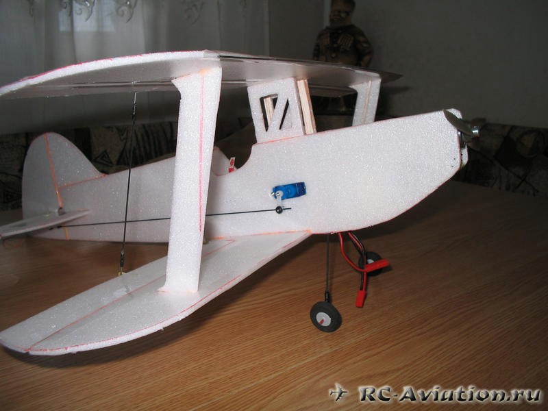 Чертежи авиамодели манон - биплан из потолочки Чертежи авиамодели манон - биплан из потолочки