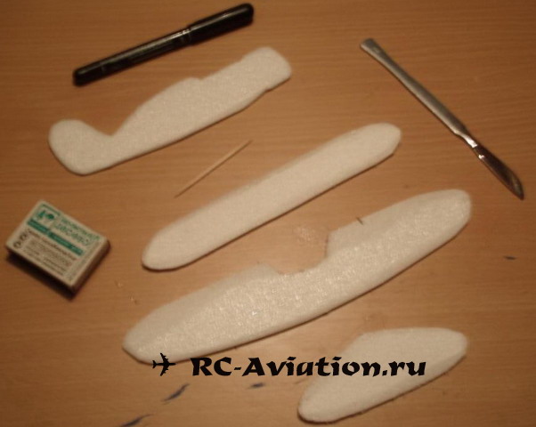 Материаллы и инструменты для изготовления свободнолетающей авиамодели